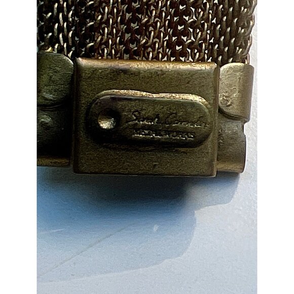 Sarah Cavender Cooper Bow Metal Mesh Bracelet One of A Kind Piece Artisan Handcr - Picture 7 of 14